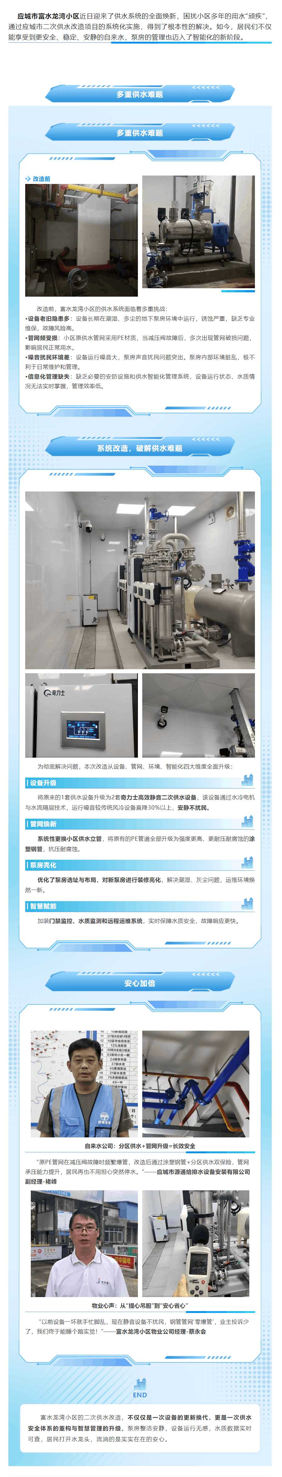 成員動(dòng)態(tài)丨應(yīng)城二次供水改造—富水龍灣小區(qū)泵房升級(jí)，靜音智慧保安全.png